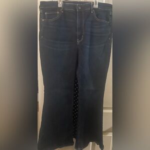 American Eagle Super Stretch Super High Rise Flare Jeans 18 Short